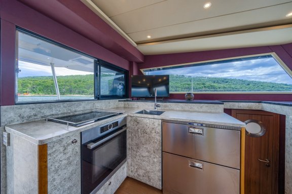 Image of Blue yacht #23