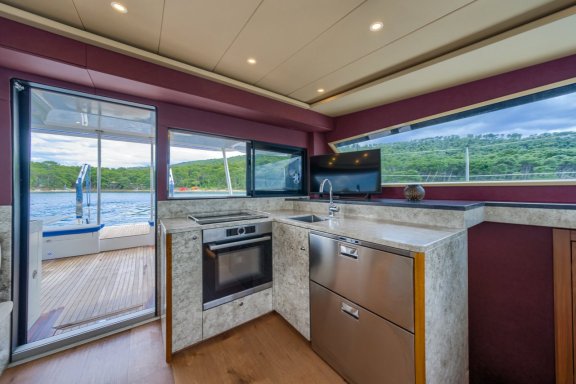 Image of Blue yacht #24