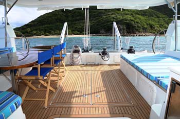 Aft deck area