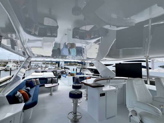 Flybridge Looking Aft