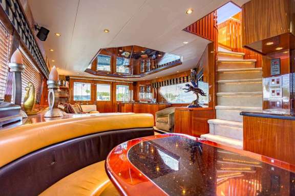 Interior dining area and saloon