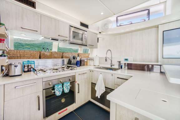 The galley on Deep Blue