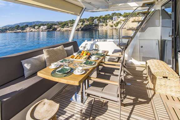 Aft Deck Dining Area