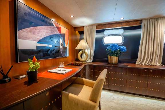 Office in the master cabin