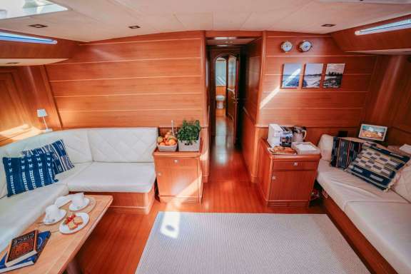 Plenty of space to relax in the salon