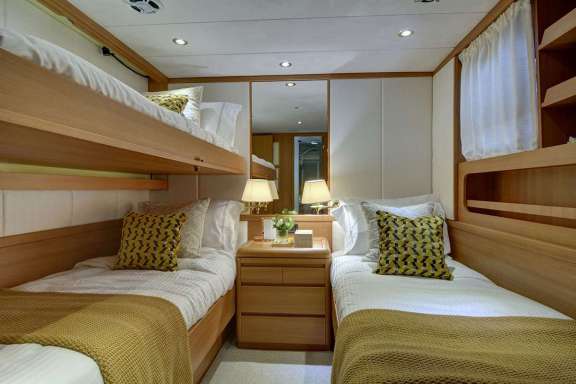 Twin cabin with an extra Pullman berth