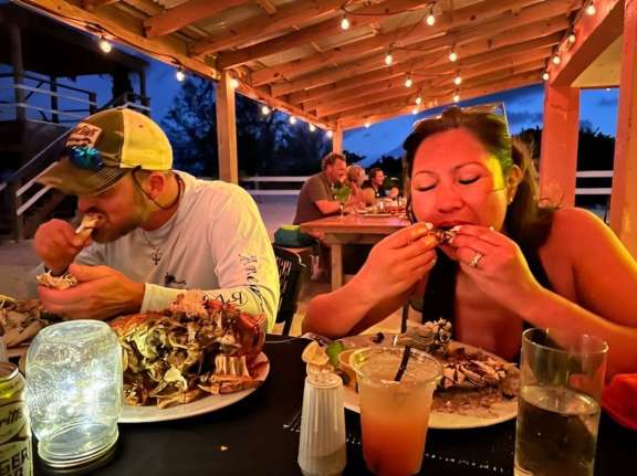 Lobster dinner at Wonky Dog