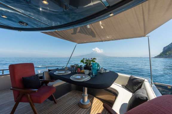 Aft deck table