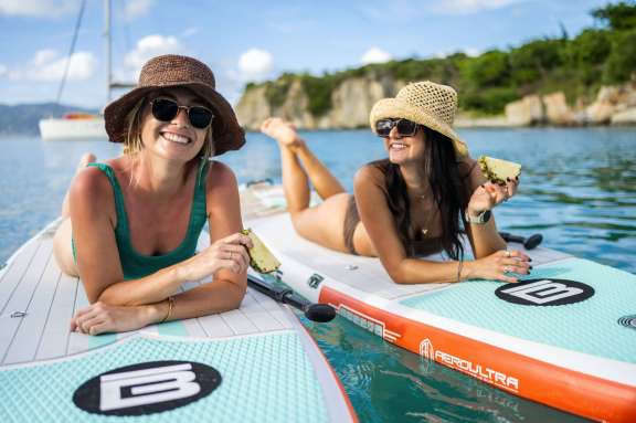 Enjoying some water sports