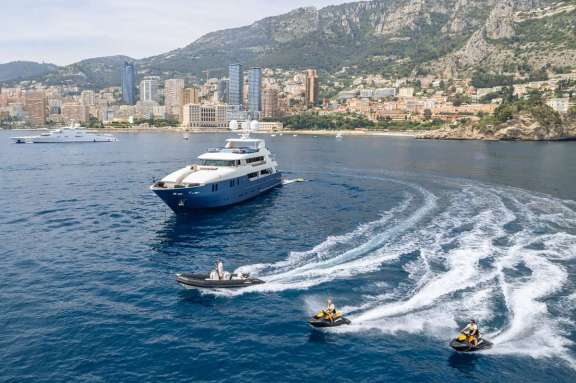 IRAMA - with Jetskis and tender 2024