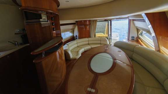 Main deck saloon and relaxing area