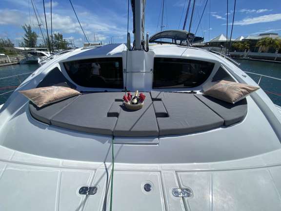 upfront lounging area