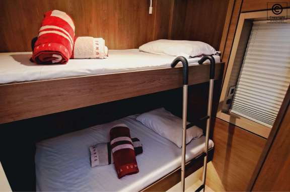 Twin cabin midships port side